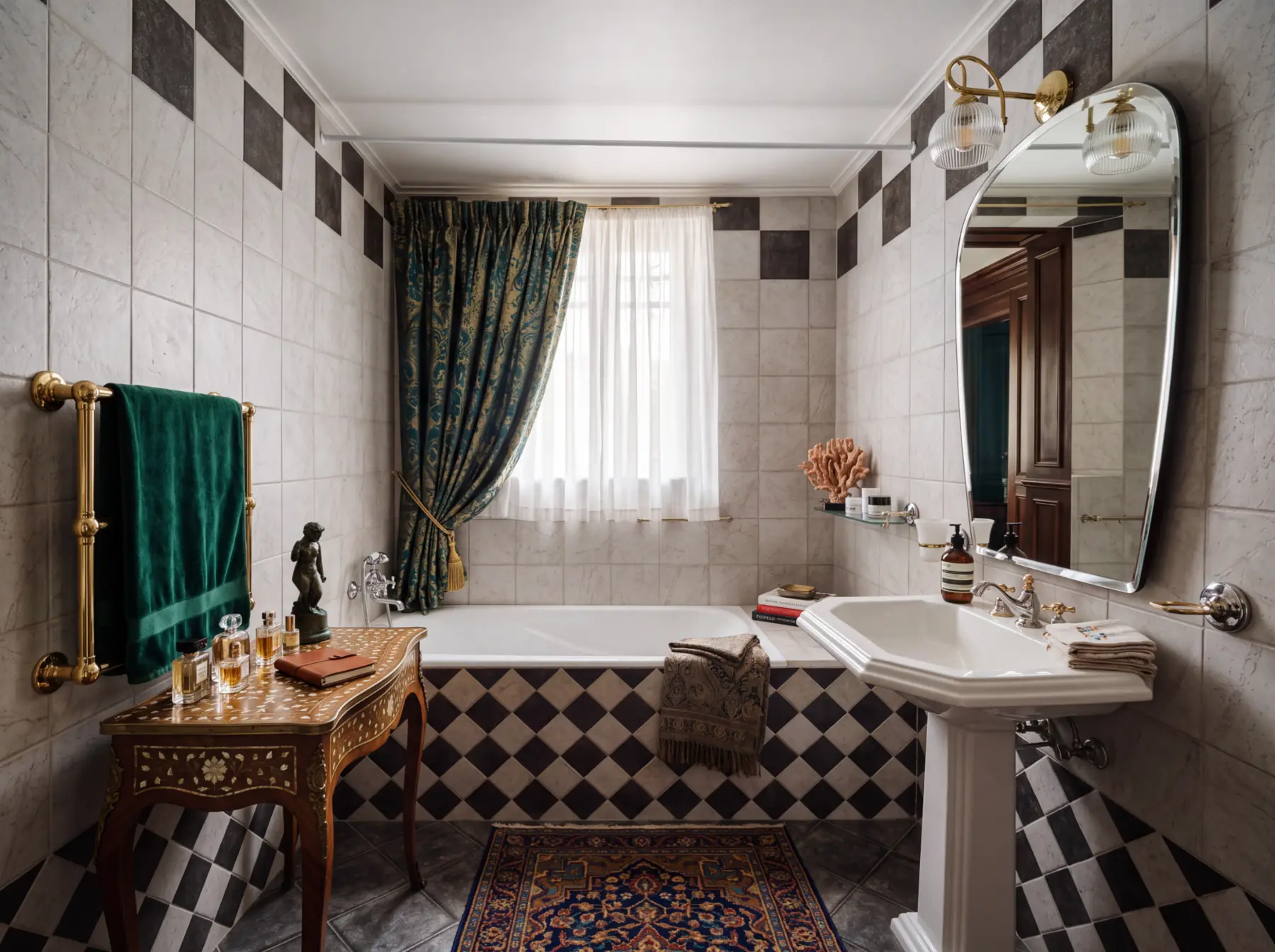 Classic bathroom with a deep bath